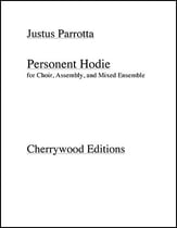 Personent Hodie SA choral sheet music cover